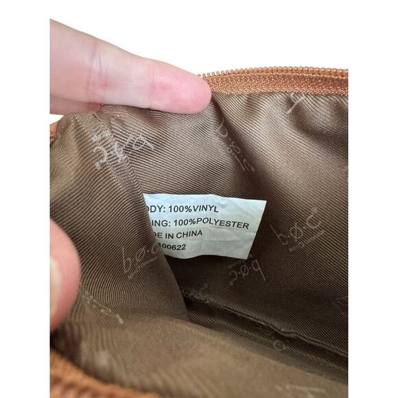 b.ø.c Womens Brown Faux Leather Wristlet Wallet Clutch ID Holder Small Purse Zip - Picture 4 of 4